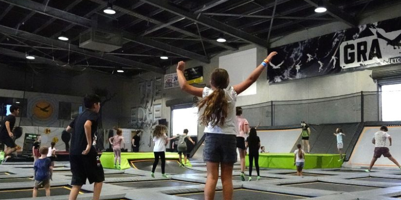 Trampoline Jumping Fun